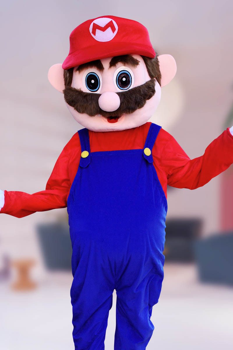 Hire Mario for birthday parties - Super Mario mascot character performer in Inland Empire