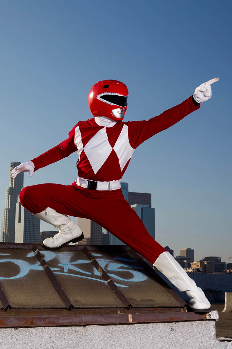 Superhero power ranger party character for kids in los angeles