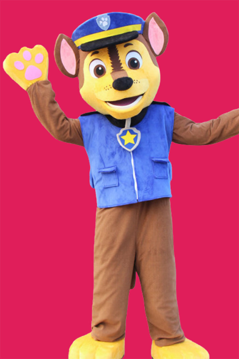 paw patrol party character, paw partol party character for hire